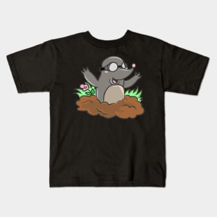 Mole Gardener Animal Funny Garden Gift Cool Kids T-Shirt